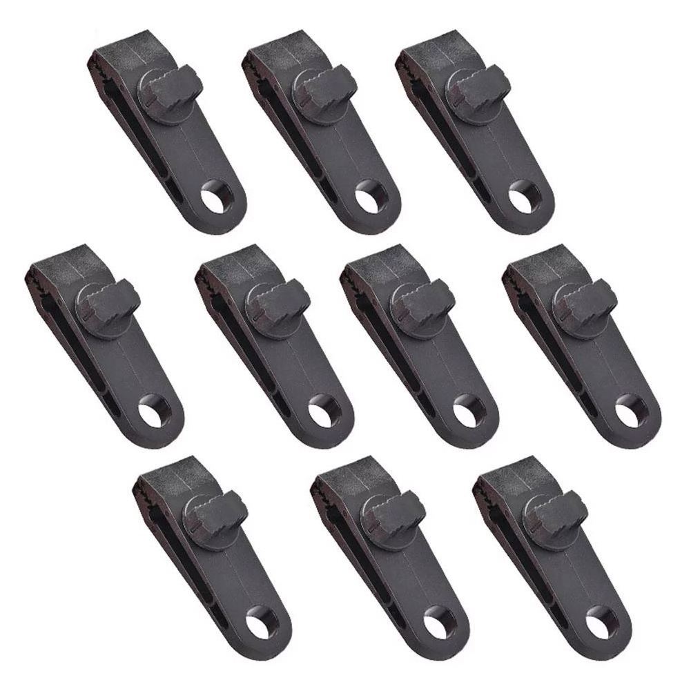 10pcs Hook Plastic Windproof Clamp Set Survival Grommet Tent Clips Buckle Awning Tarp Fixed Outdoor Tent Accessories