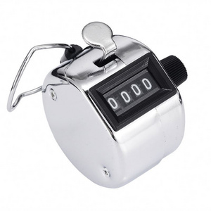 Mini Mechanical Digital Hand Tally Counter 4 Digit Number Hand Held Tally Counter Manual Counting Training Counting Counter