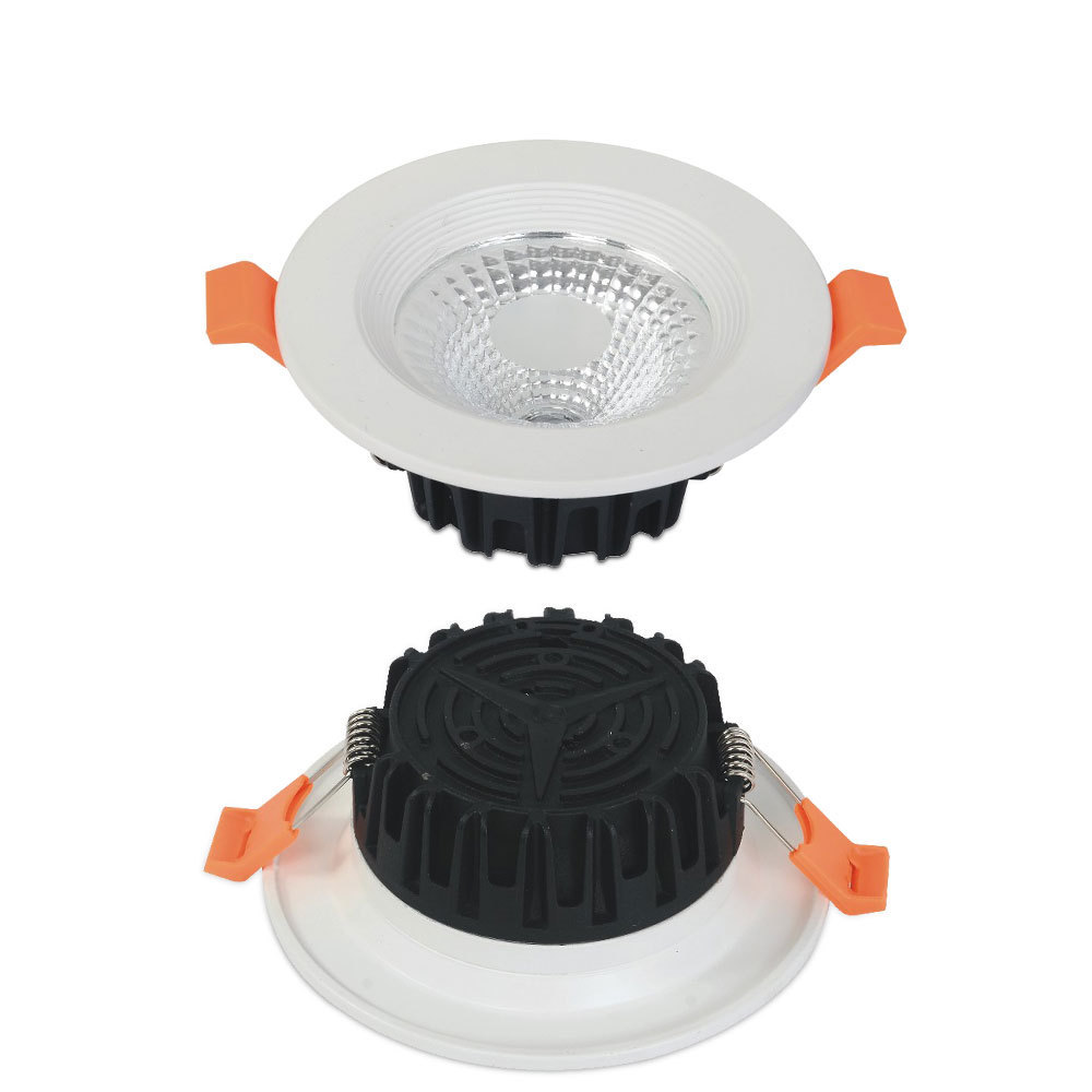 Cct Fire For Australia Bulb E17 Led 3w Cob Light Screw Holder Adjustable Trimless Recessed Circular White Finish Downlight