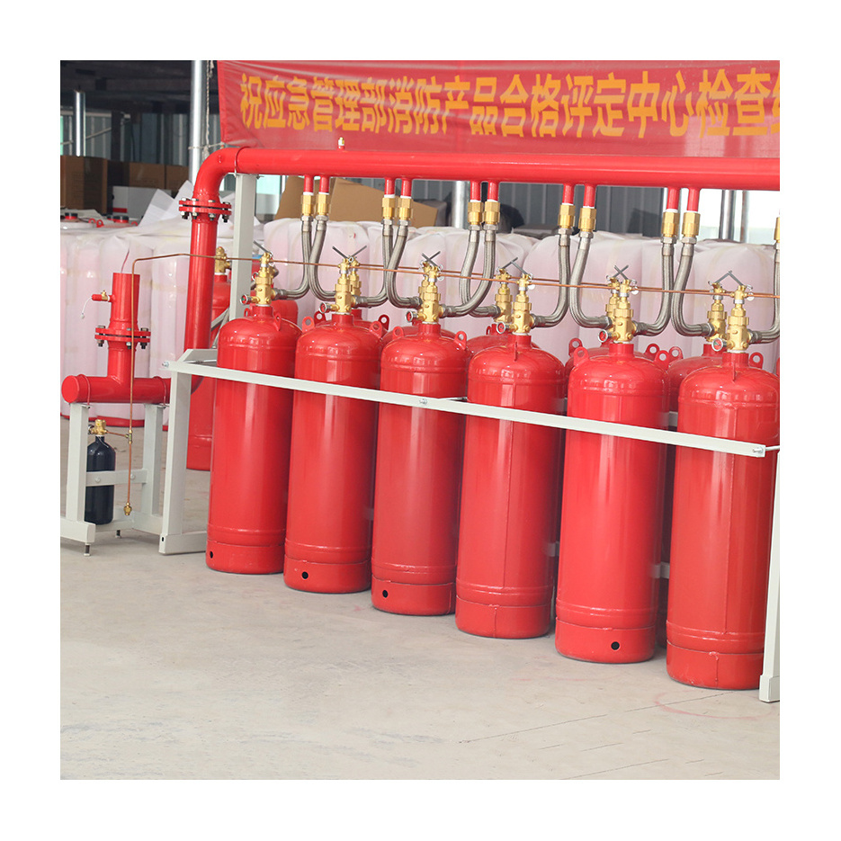 Engineered Tube Type FM200 Fire Fighting Cylinder Pipe Network HFC-227ea Cylinder Gas Suppression System