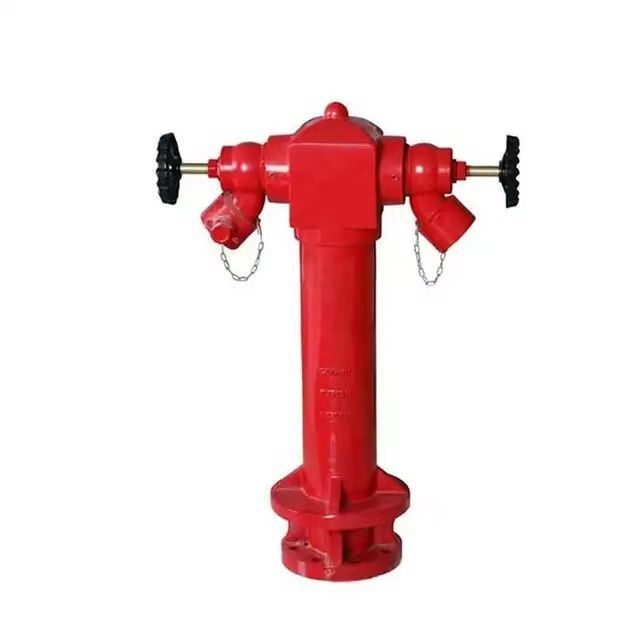 Water Supply Ground Outdoor Hydrant Ductile Iron Body Two Way Wet Type Fire Hydrant Ground Pillar Hydrant