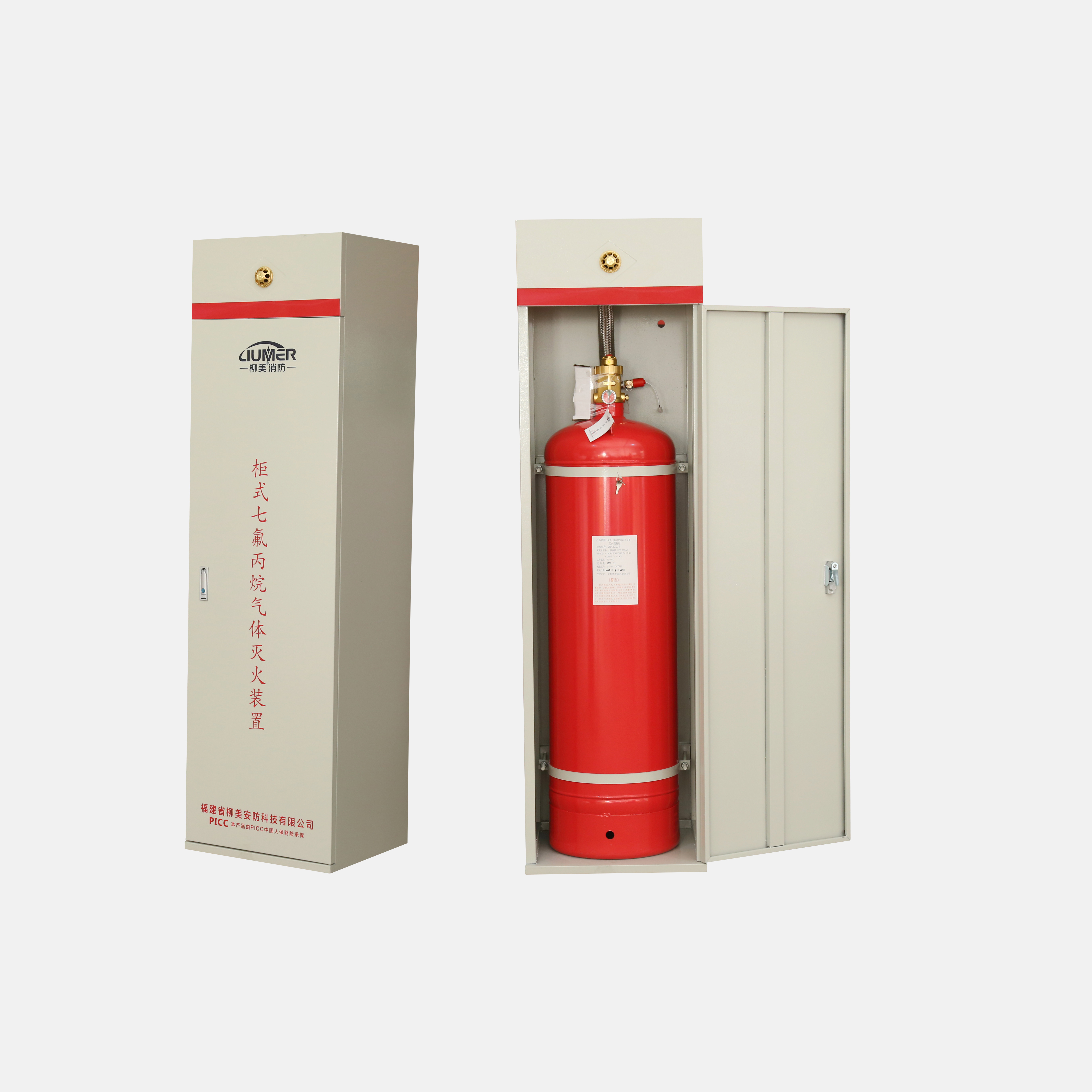 Engineered Tube Type FM200 Fire Fighting Cylinder Pipe Network HFC-227ea Cylinder Gas Suppression System