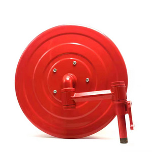 Fire Fighting Equipments 25 Meter Fire Hydrant Hose Reel With Sprinkler Flexible Nozzle