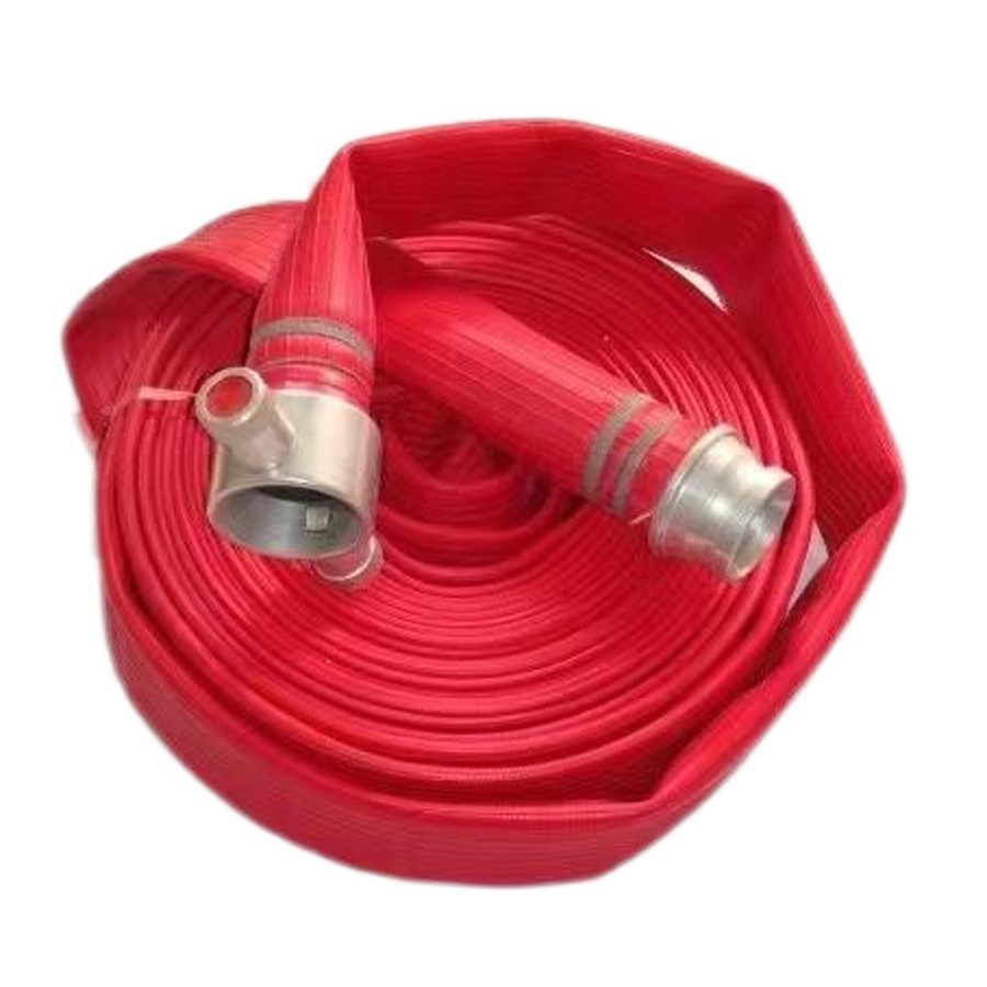 Marine 8 inch with Storz Coupling Pipe TPU Lining Customized Lay Flat Firefighting Rubber  Fire Hose