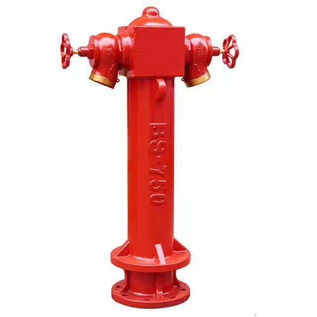 Water Supply Ground Outdoor Hydrant Ductile Iron Body Two Way Wet Type Fire Hydrant Ground Pillar Hydrant