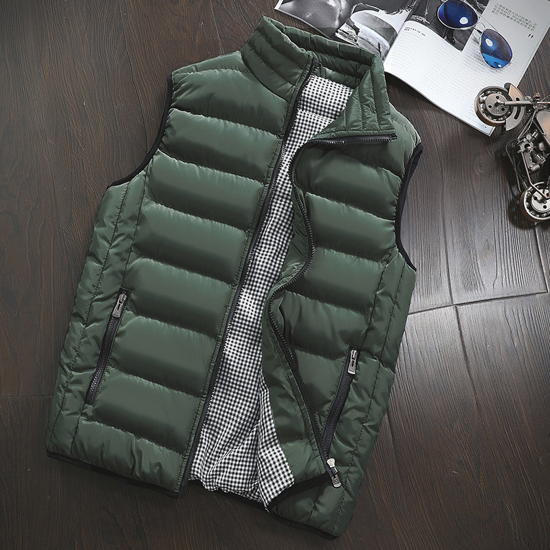 Liu Ming Cheap Wholesale Men Winter Warm Autumn Down Puffer Vest Plus Size 5XL Sleeveless Jackets