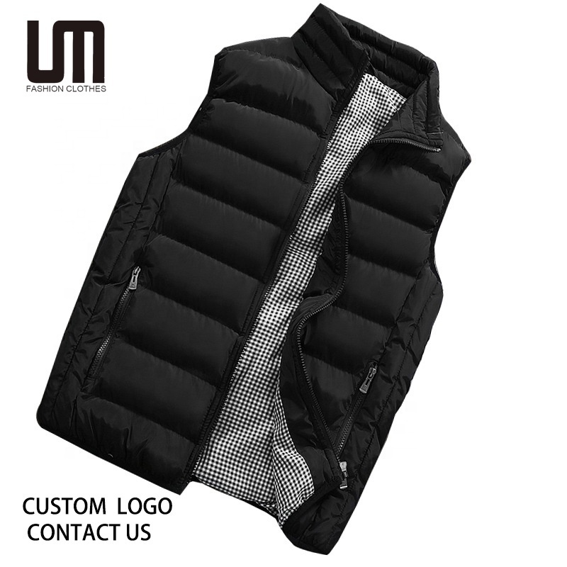 Liu Ming Cheap Wholesale Men Winter Warm Autumn Down Puffer Vest Plus Size 5XL Sleeveless Jackets