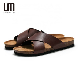 Liu Ming New Arrivals 2024 Summer Men Casual Soft Beach PU Arabic Flats Sandals Outside Shoes Fashion Slippers