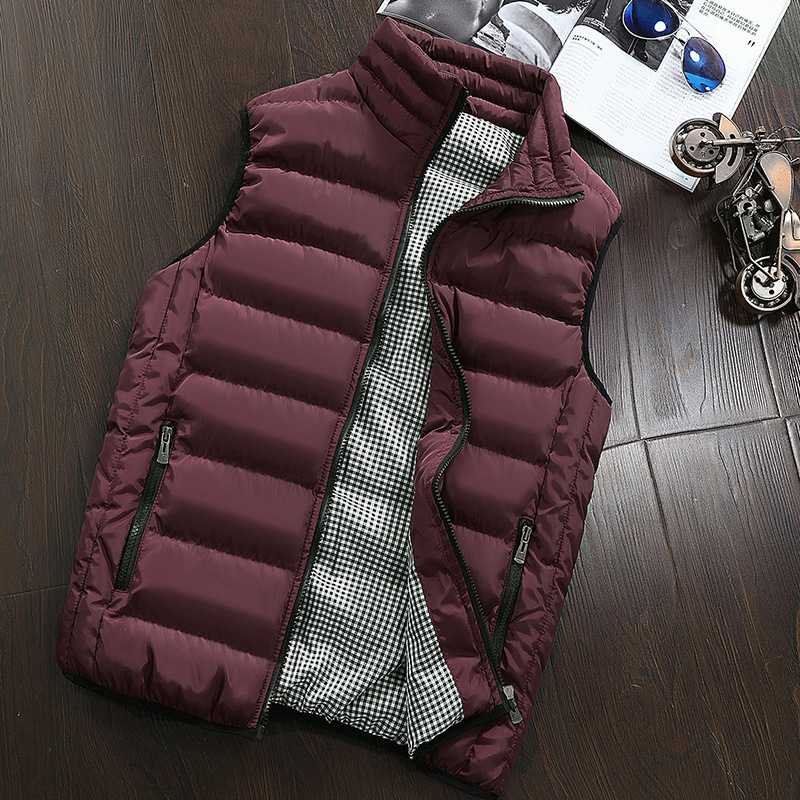 Liu Ming Cheap Wholesale Men Winter Warm Autumn Down Puffer Vest Plus Size 5XL Sleeveless Jackets