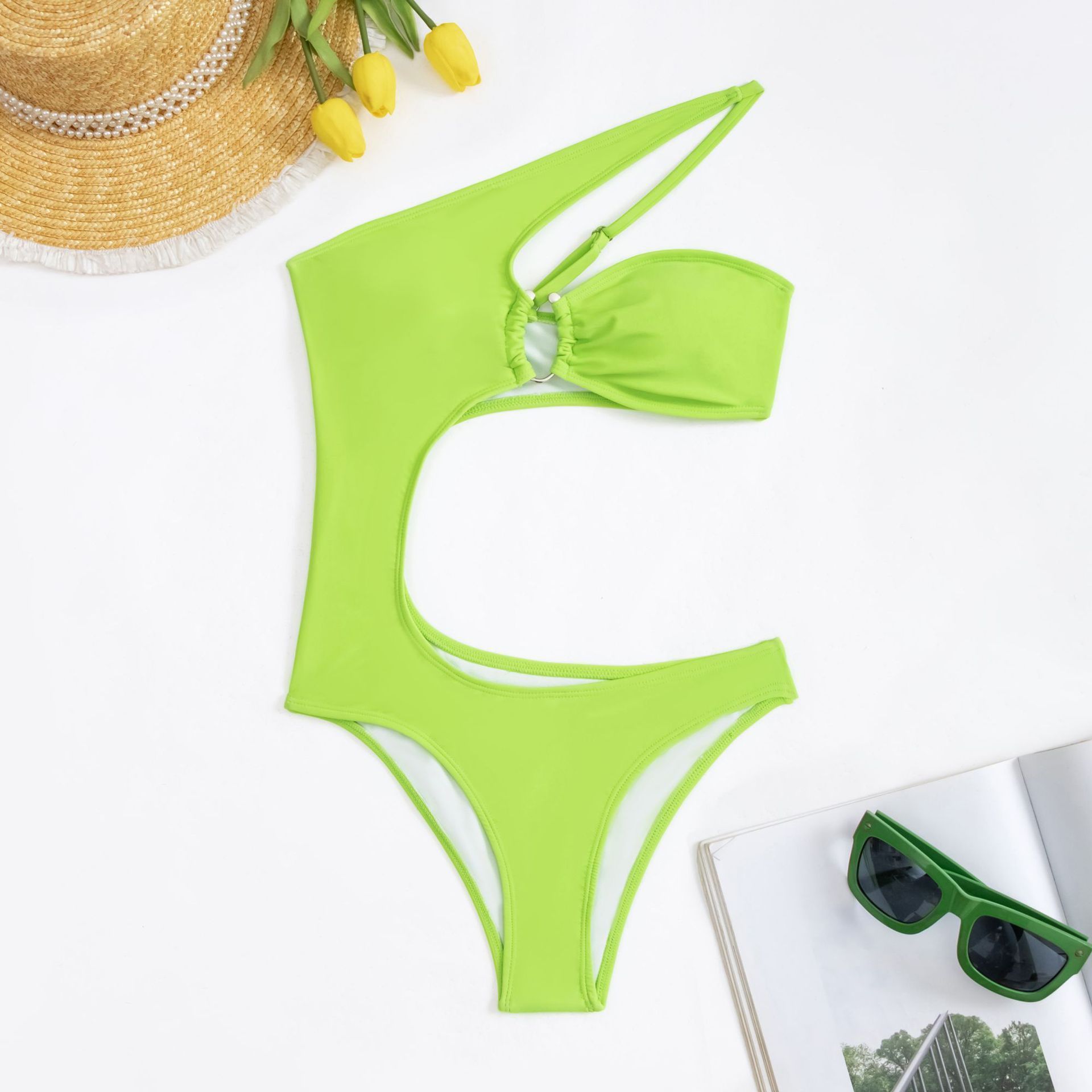 Liu Ming Hot Sells Sexy Women Summer Custom Print Micro Thong Brazilian One Piece Lace Up Swimwear