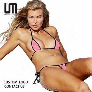 Liu Ming Cheap Hot Sells Sexy Micro Mini Bikini Set Women Transparent Tiny Bikinis Set Brazilian G String Thong Bikini Swimsuit