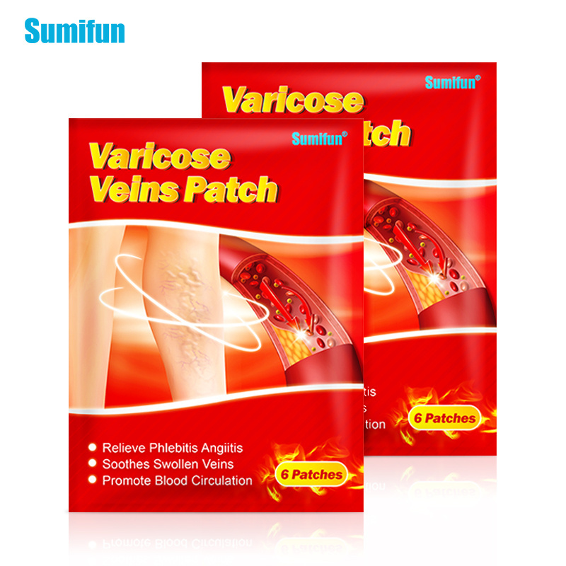 Best Selling Sumifun Hot Varicose Veins Patches Varicosity Angiitis Leg Spider Removal Sticker Body Care Sopts OEM ODM