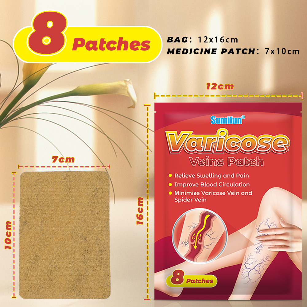 Hot Sale Sumifun Varicose Veins Patch Varicosity Angiitis Leg Spider Removal Sticker Body Care Sopts OEM ODM