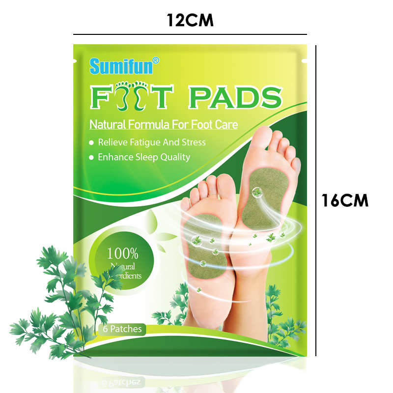 Hot Sale Sumifun Wormwood Foot Patch Improve Sleep Relieve Anxiety Body Detox Weight Loss Slimming Pads Spots OEM ODM