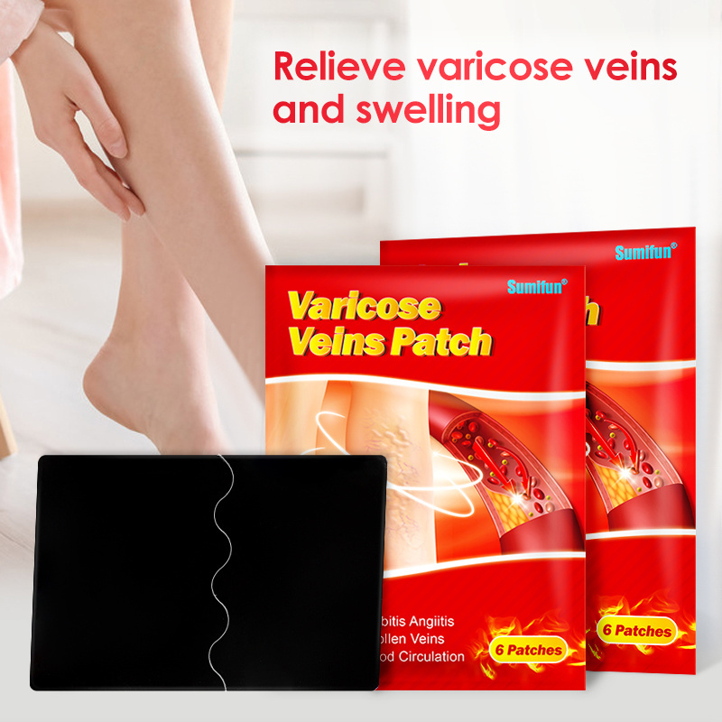 Best Selling Sumifun Hot Varicose Veins Patches Varicosity Angiitis Leg Spider Removal Sticker Body Care Sopts OEM ODM