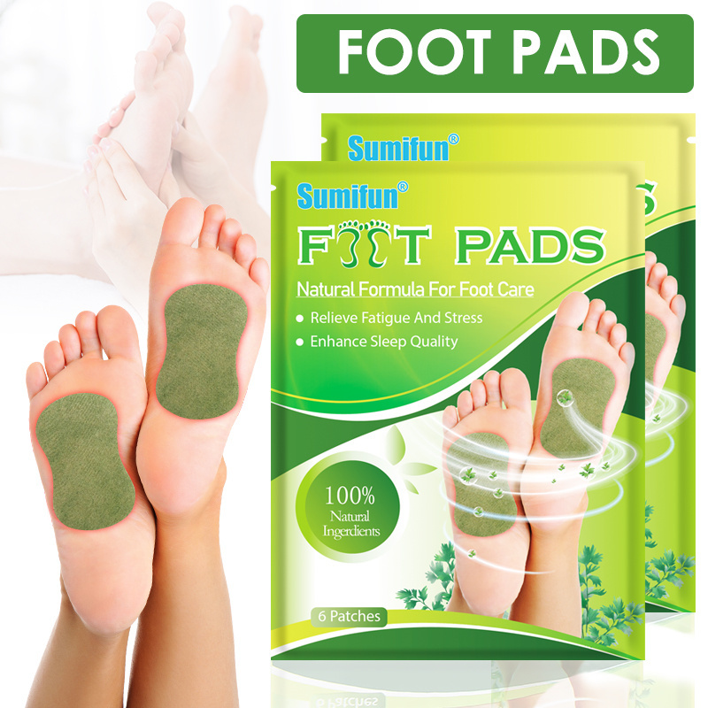 Hot Sale Sumifun Wormwood Foot Patch Improve Sleep Relieve Anxiety Body Detox Weight Loss Slimming Pads Spots OEM ODM