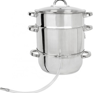 Hot selling 8L  304 stainless steel induction juicer steamer pot