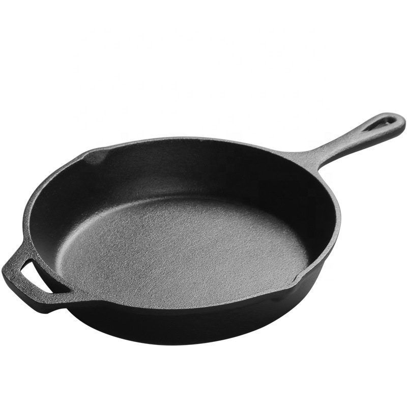 10 inch cast iron pre-seasoned skillet fry pan