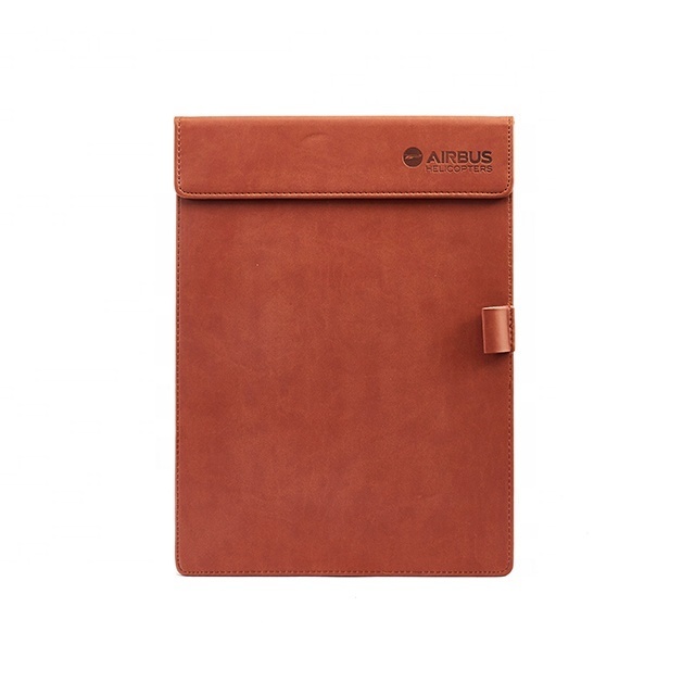 High Quality A4 PU Magnetic Folding Leather Clipboard