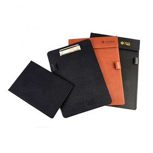 High Quality A4 PU Magnetic Folding Leather Clipboard