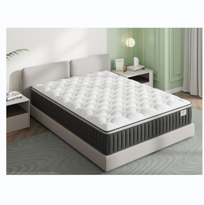 Promotion cheap single bed mattress high quality pocket spring  hybrid memory foam rolled up in a box  mattress