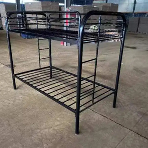 New Design Double Queen Size Good Quality Heavy Duty Steel Metal loft bed adult Wood Bunk Bed