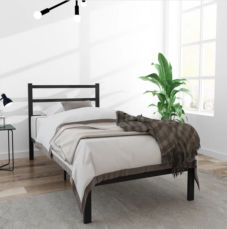 Best Selling Adult Metal Single Bed Living Room Furniture Iron Bed Frame