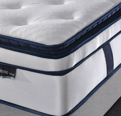 Anti bed bug decor super single double king size bed foam coil pocket sprung mattress