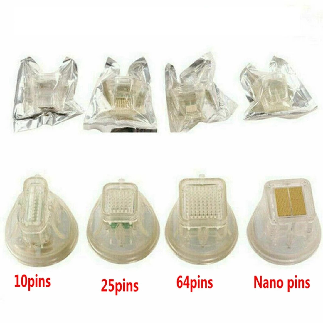 MONA Cartridge Needle Tattoo Beauty Fractional RF Gold Cartridge 10pin 25pin 64pin and Nano Microneedle