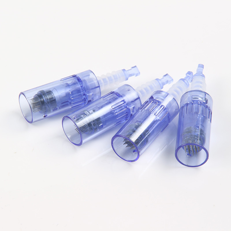 Blue Short Bayonet Replacement Cartridges Compatible With Dr Pen A6 Ultima For Skin Care