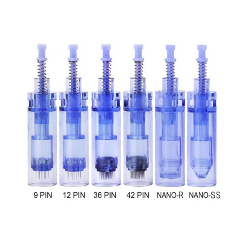 Derma Needle Pen Cartridge Disposable Derma Pen Needle Cartridge A1/A6/M7 Bayonet Cartridge 9 12 24 36 42 3D 5D pins nano