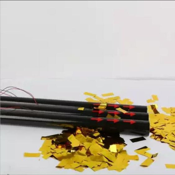 club party toys wholesale factory price 80cm electric confetti cannon with tube and  iron cannon