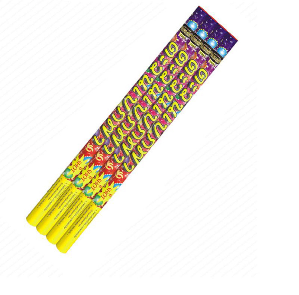 Chinese factory T6515 10 shots multi size handheld roman candles magic balls fireworks