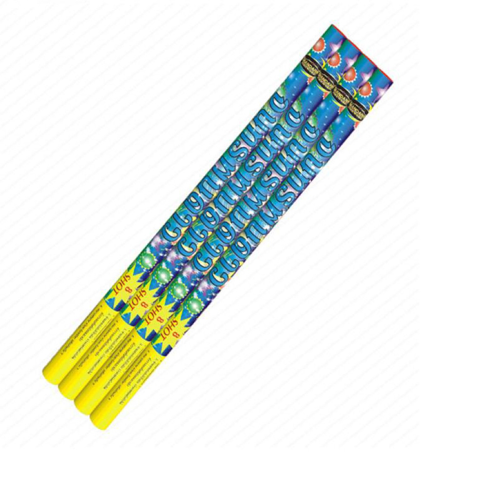 Chinese factory T6515 10 shots multi size handheld roman candles magic balls fireworks