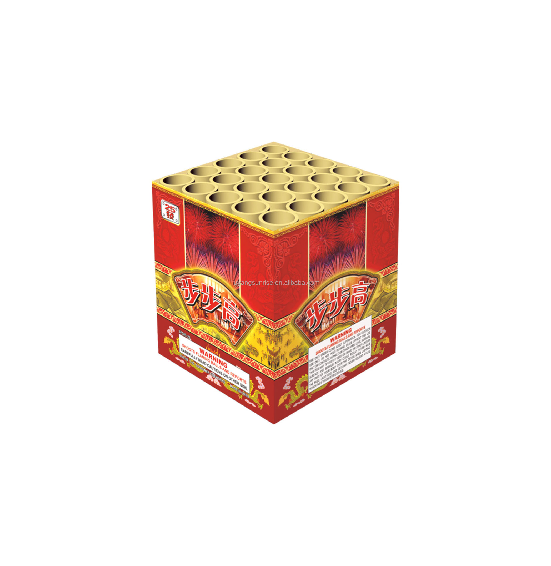 Best seller chinese fireworks for sale US market New Year Celebration 25 Shots consumer cake fireworks