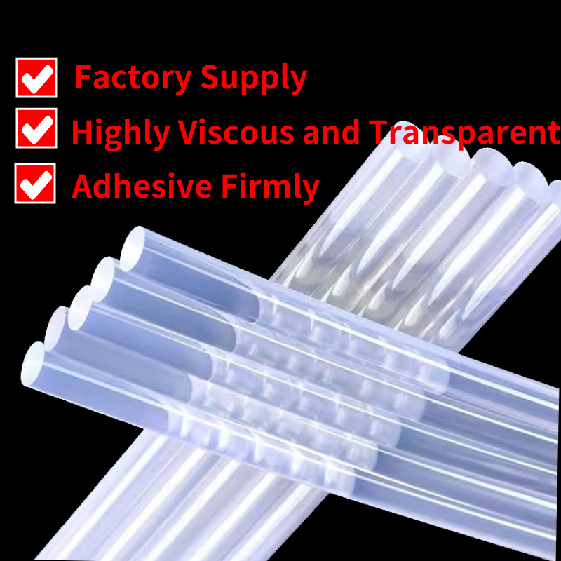 High viscosity crystal clear multipurpose Household Strong  7mm/11mm hot melt glue sticks