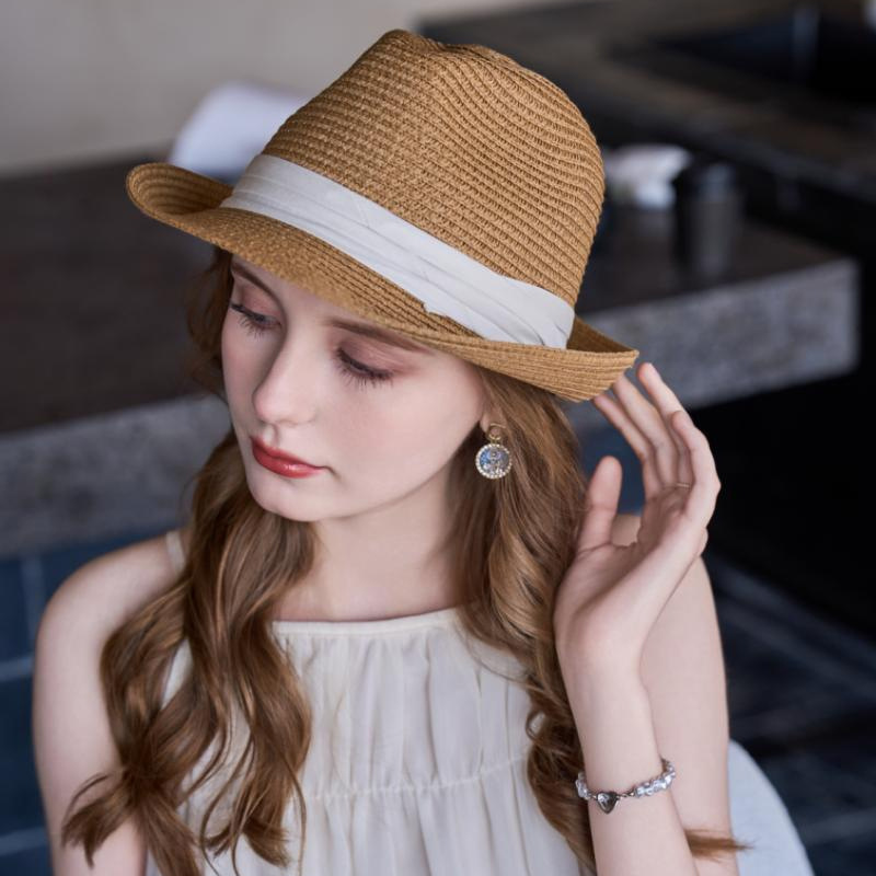 Factory Wholesale Cheap Women Straw Hats Spring Summer Casual Church Party Mix And Match Fashion Retro Fedora Straw Hats