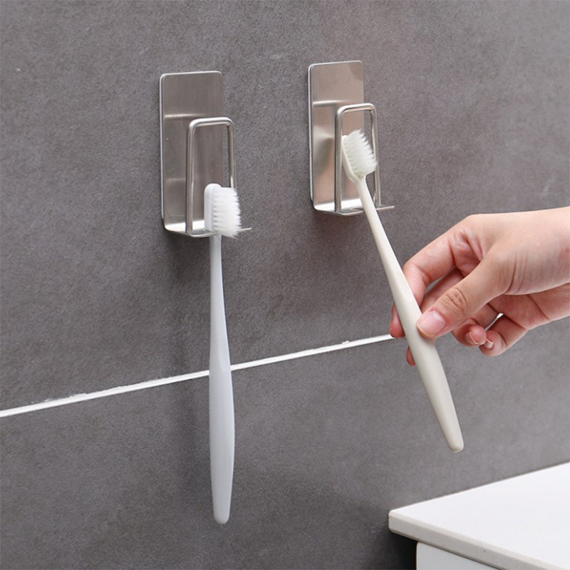 304 Stainless Steel Toothbrush Holder Without Punching Or Marking Bathroom And Dental Set