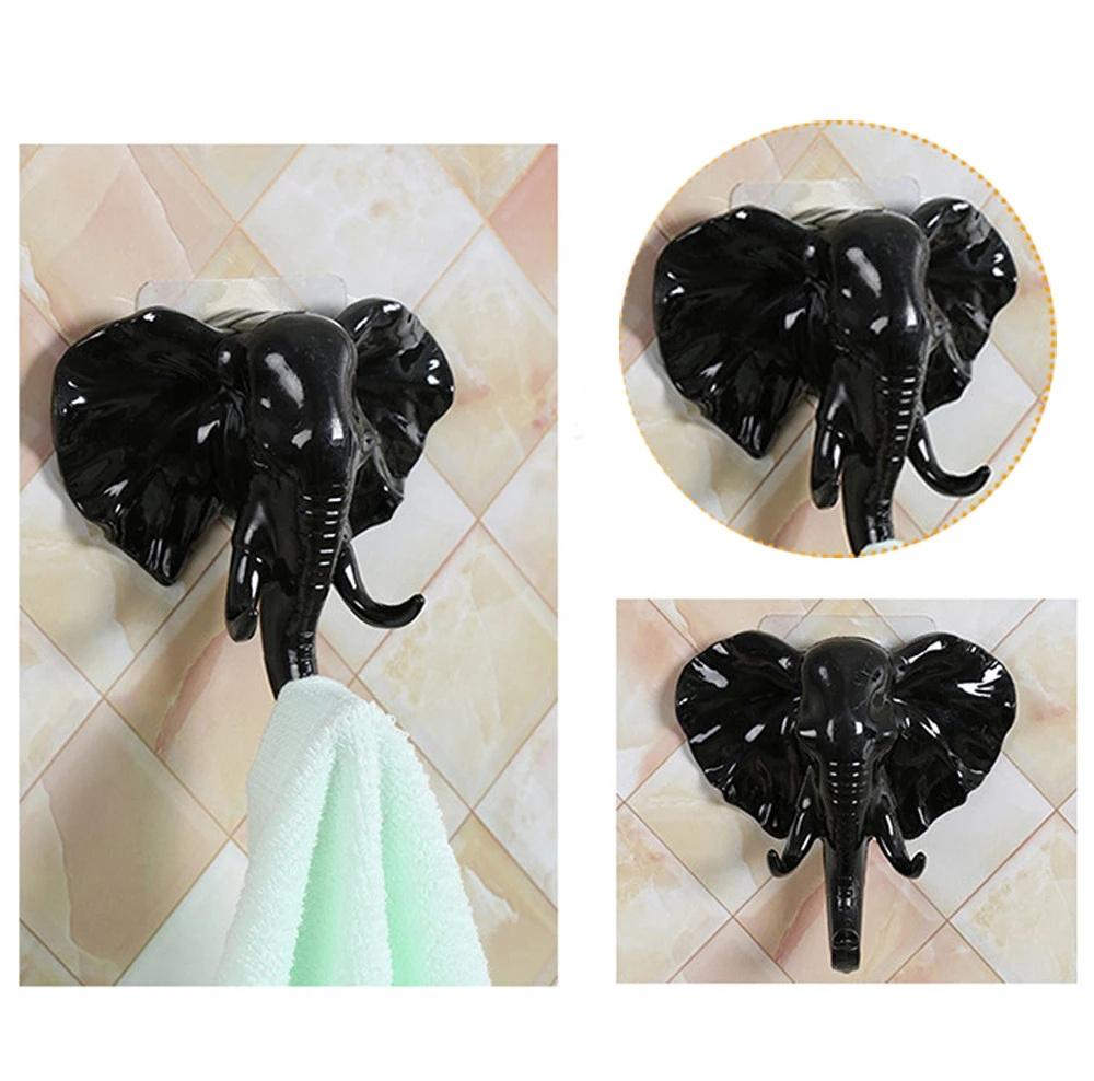 Animal head hanger hanging wall elephant necklace bracelet key door cabinet bracket decoration jewelry display hook