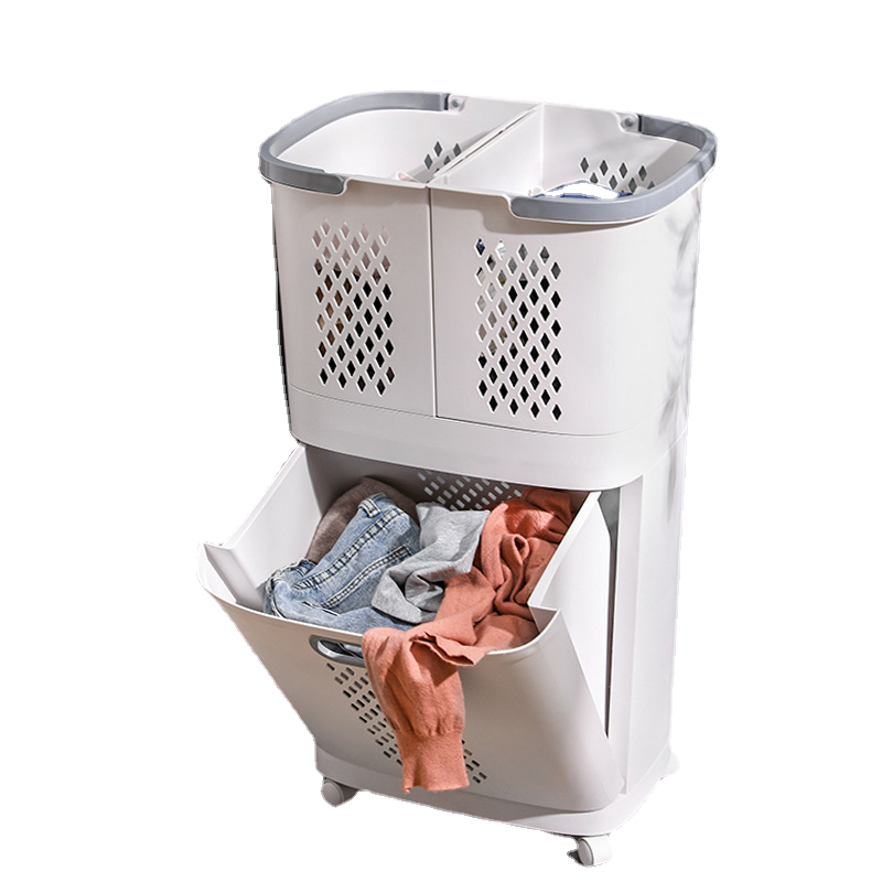 Dirty Clothes Basket Ins Storage Household Classification Laundry Bathroom Shelf Laytable Cleaning Cloth Storage Boxes & Bins