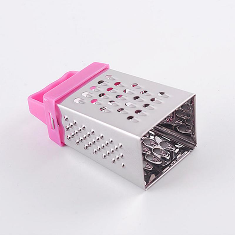 Mini Four-sided Kitchen Manual Vegetable Cutter Slicer Stainless Steel Grater For  Carrot Fruits Cheeses  Tool