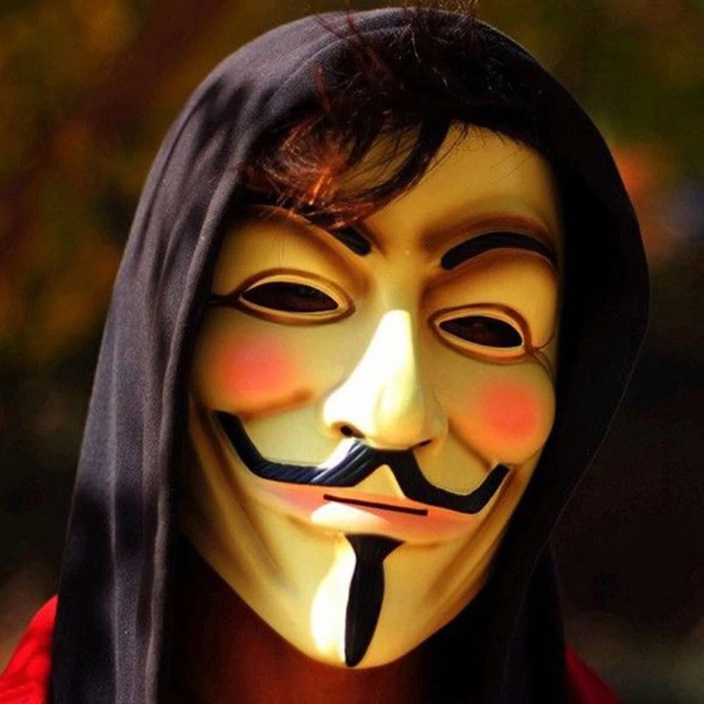 Halloween Masks V for Vendetta Mask Guy Fawkes Anonymous Fancy Dress Cosplay Costume