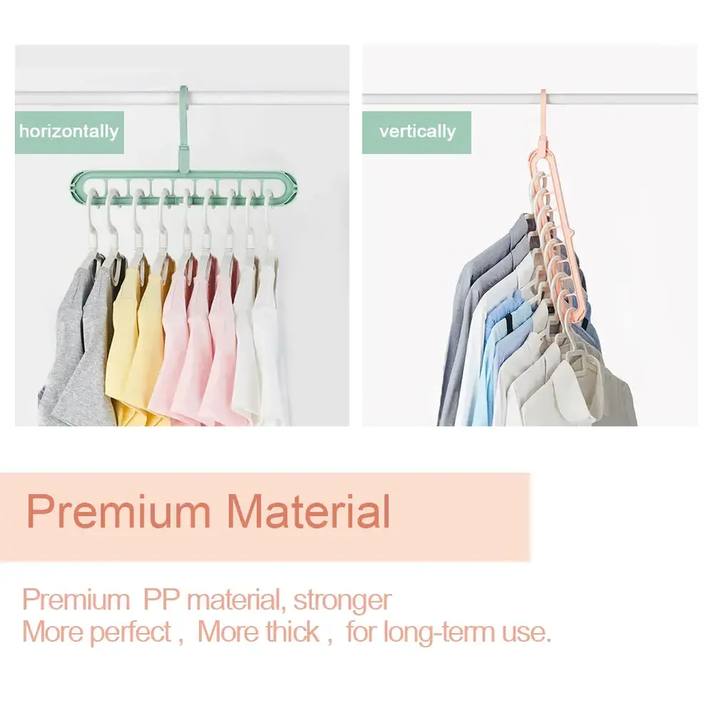 Clothes Hanger Racks Multi-port Support Circle Clothes Drying Multifunction Plastic Scarf Clothes Hanger Hangers Storage Rack