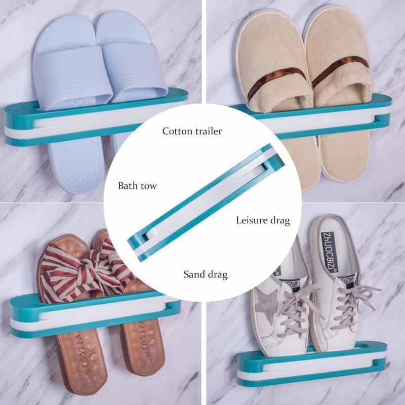 Bathroom Rack Shoe Organizer Rack Folding Shoe Hanger Storage Holder For Bedroom  3 in 1 shoe rack