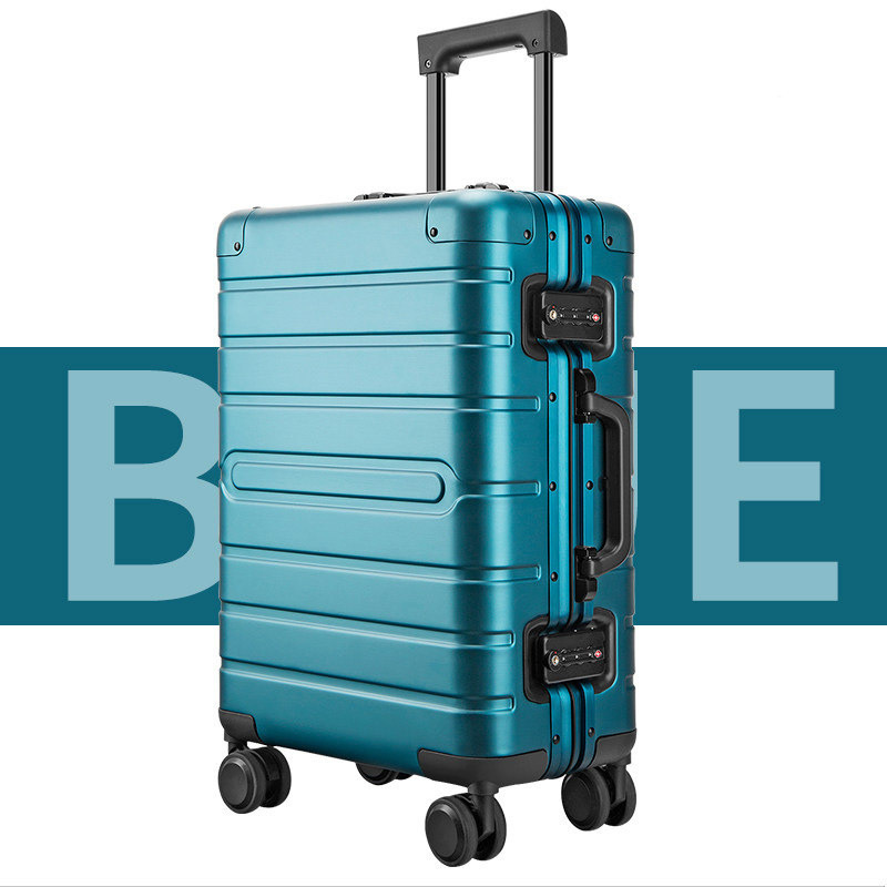 luggage bags 2022 Universal wheel 20-inch metal boarding box suitcase set traveling bags sample luggage suitcase 3pcs set