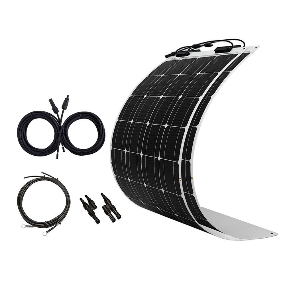 High Efficiency Flexible Solar Panel Module 50W 80W 100W 150W 200W Customized Size Roof PV Solar Panels