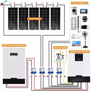 Electricity solar kit 15kw 20kw 25kw 30kw off grid solar generator power best price generators for commercial use