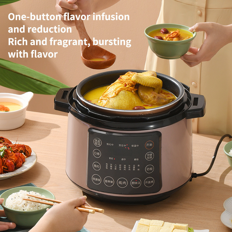 Electric Pressure Cooker Programmable 5 Quart Non-Stick Pot 12 in 1 Programmable Multipot Cooker with bonus Stainless Steel P