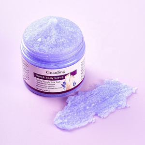 purple sea salt foot body scrub deep cleansing foot scrub for all types skin