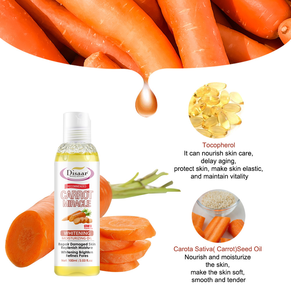 Carrot Seed Super Whitening Moisturizing 0il Organic Body Skin Massage Carrot Oil For Skin Lightening